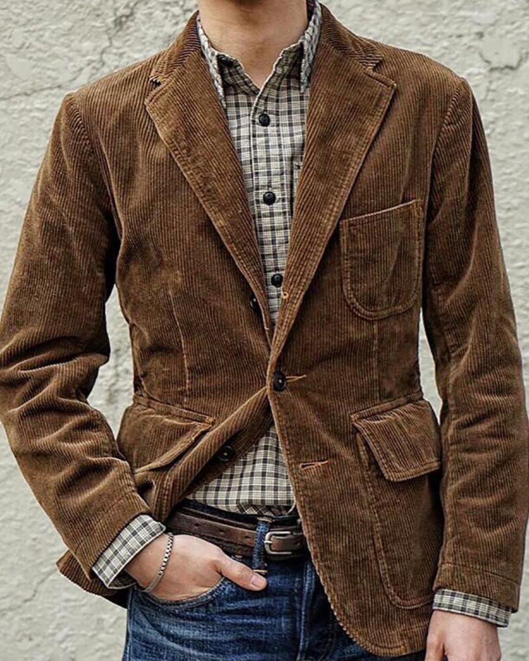 Vintage Corduroy Lapel