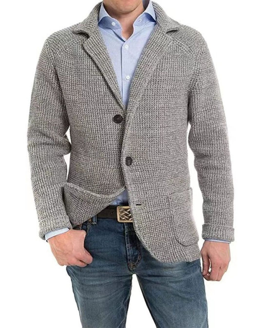 Elegant Long-Sleeve Pocket